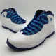 thumbnail image 5 of Ni - ke Air Jordan Retro 10 Charlotte Hornets White Leather Shoes Sz 11 Men's 310805-107, 5 of 5