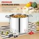 thumbnail image 5 of 10 Quart Pot with Lid, 10 QT Stainless Triply Steel Stockpot, for All Stoves, 5 of 5