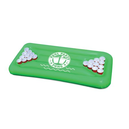 UPC: 0817742020964 | BigMouth Inc Inflatable Pool Party Pong Game – Inflatable Pool Beer Pong Table  Wipes Clean and Deflates for Compact Storage  5 Feet Long and Over 6 Feet Wide