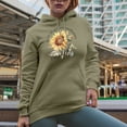 thumbnail image 2 of We're All Golden Sunflowers with Watercolor Sunflower Art Merch Gift, Sand Hooded Sweatshirt or Hoodie, Large, 2 of 5