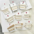 thumbnail image 3 of Fashion Charming Elegant Golden Hair Clip Set Side Fringe Bangs Hair Accessories, 3 of 12