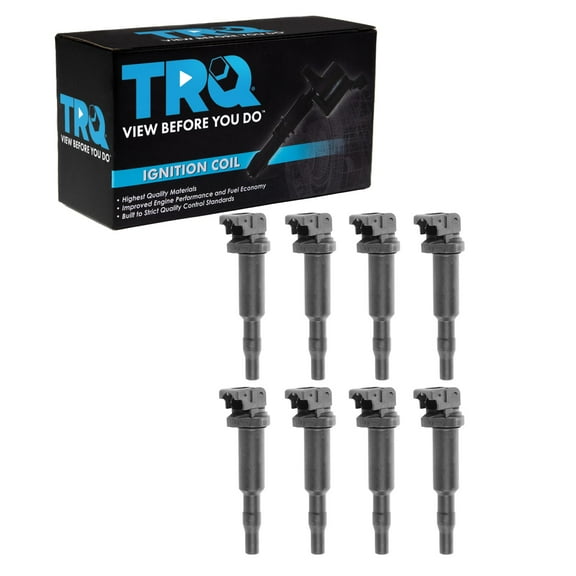TRQ Ignition Coil Pack SET of 8 for BMW 550i 650i 750i 760i Alpina X5 X6 4.4L ICA61620