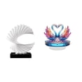thumbnail image 1 of Escultura de ola, estatua de cisne de resina, figura de ganso, adorno abstracto coleccionable, acabado pulido, ideal para regalar, decoración del, 1 of 8