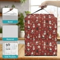 thumbnail image 5 of ZIATUBLES Christmas Ice Cream Machine Dust Cover, Stain Resistant Polyester Soft Drink Maker Decor Cover Compatible with Ninja NC501/NC301/NC299amz Model, Santa Claus Snowman Red Print, 5 of 6