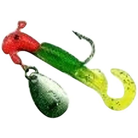 Curl Tail Jig - Blakemore Road Runner Curly Tail, 1/8 oz, Chartreuse Sparkle, 12pk