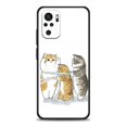 thumbnail image 1 of Divertida funda de teléfono con diseño de gato y gatito para teléfono, cubierta negra para Poco Redmi Note 8, Poco X4, X4, NFC, M4, X3, F3, M3, F1, GT Pro zhangmengya LED, 1 of 2