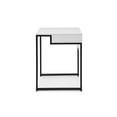 thumbnail image 3 of Arely Rectangular MDF Desk with Front and Back Storage, White/Black, 3 of 8