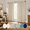 Linen-38"W x 96"L (Pack of 2), variant on Beige Linen Curta45 Inch Length For Bedroom 2 Panels Tab Rod Pocket Primitive Burlap Canvas Look Lightweight Gourmet Non See Throu