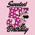 thumbnail image 2 of Girl's Mickey & Friends Sweetest 5th Birthday Dots  Graphic Tee Light Pink - 5th Medium, 2 of 4