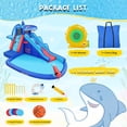 thumbnail image 6 of Veeboto Inflatable Water Slide with 480W Blower, Indoor and Outdoor Shark Design Bouncy House with Slide, Climbing Wall, Pool, Water Cannon, Water Park Suitable for Ages 3-8, 6 of 7