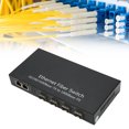 thumbnail image 1 of SFP Ethernet Fiber Switch, 4 Optical Port Fiber Transceiver 2 Electrical Port Fiber Media Switch Up to 120km, 10 100 1000M RJ45 Port, 1 of 8