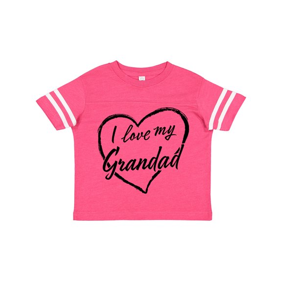 Inktastic I Love My Grandad in Black Chalk Heart Boys or Girls Toddler T-Shirt