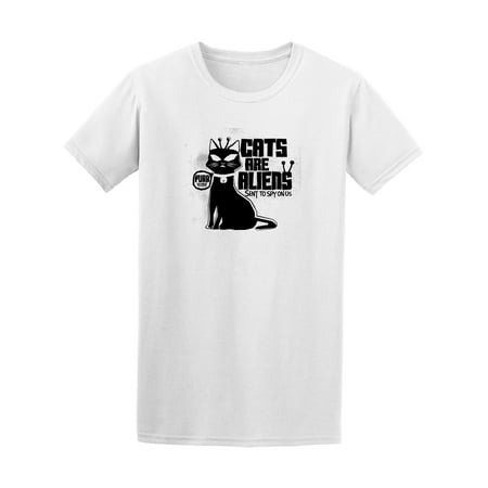 Funny Cat Images - Funny Cats Are Aliens Sent Spy Tee Men's -Image by Shutterstock
