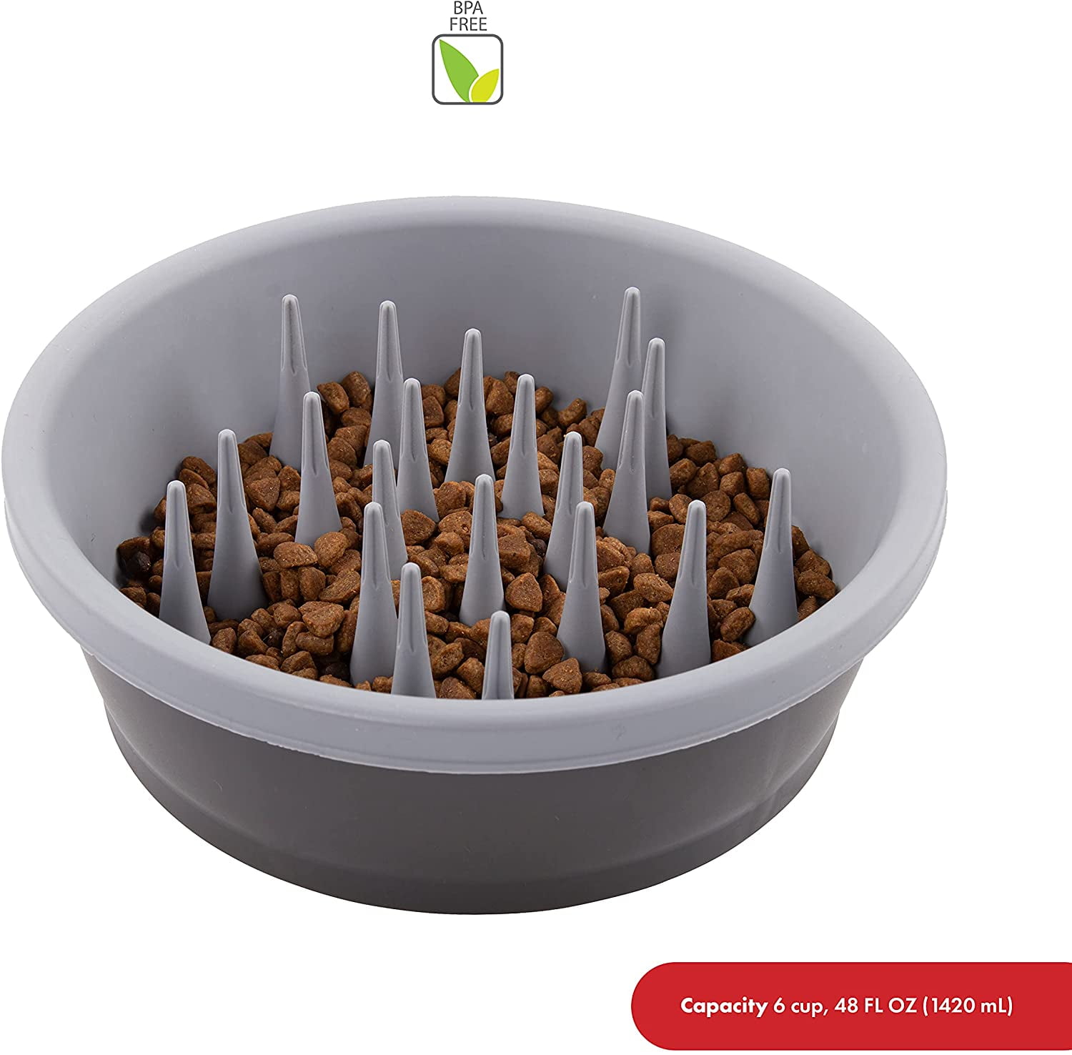 Dexas Slow Feeder Lt Gray