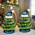 thumbnail image 3 of North Carolina Tar Heels 2-Pack 4" Ceramic LED Christmas Tree Set, 3 of 3