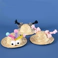 thumbnail image 4 of BQBQERT Straw Hat for Cats Dogs 2PCS Festival Pet Straw Hat Lovely Tiny Hat Outdoor Camping Hat Headwear for Bichon, 4 of 16