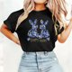 thumbnail image 4 of Camisetas de Manga Larga de las Mujeres Estampado de Pascua Cuello Redondo Suelto Casual Blusa Primavera Verano Top, 4 of 5