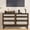 Brown, variant on EastVita Wooden 6 Rattan Drawer Dresser with USB Ports and Outlets Chests of Drawers Storage for Bedroom Living Room Hallway Bedside Dining Room