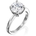 thumbnail image 2 of beryl_creation 14K White Gold Plated 0.75 Ct Round Cut White Diamond Solitaire Wedding Engagement Ring 925 Sterling Silver For Women's -5, 2 of 2