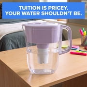 Brita 6 Cup Small Plastic Water Filter Pitcher, Cherry Blossom, BPA Free with 1 Brita Standard Filter