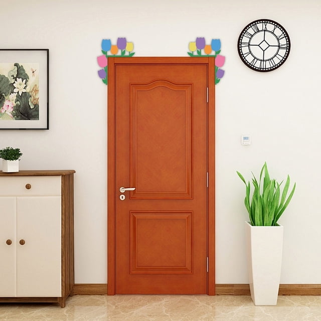 Decoración De Esquinas De Puertas 2 huevos de Pascua de madera para decorar el marco de la puerta, ideal como decoración festiva para el hogar o como regalo. Rkxzt