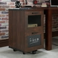 thumbnail image 2 of Furniture of America Rustic Walnut Window 2-Drawer Wood File Cabinet by, 2 of 5