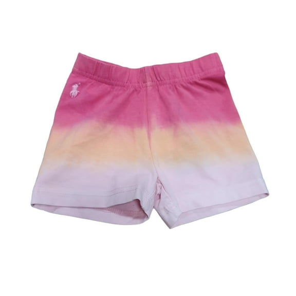 Polo Ralph Lauren PINK Girl's Tie-Dye Multicolor Shorts, US 3/3T