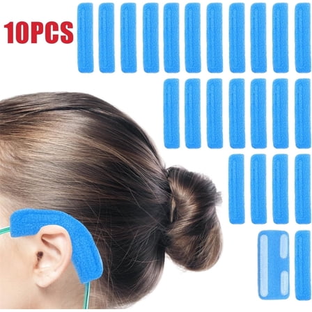 Pad Protectors -GIXUSIL 10 Pcs Nasal Strap Ear Soft CoverAnti-Slip Pressure Relief for Mask Lines  (Blue)