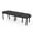 Black Cypress w/Matte Black Base no Electric, variant on 10 Person Racetrack Conference Room Table with Power Modules Post Legs