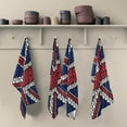 thumbnail image 2 of English State Flag Tea Towels Set of 6 Paw Footprint Design Kitchen Dish Cloth with Hanging Loop, 18"x28"Lint-Free Absorbent Towel for Kitchen Drying Wiping and Cleaning, 2 of 7