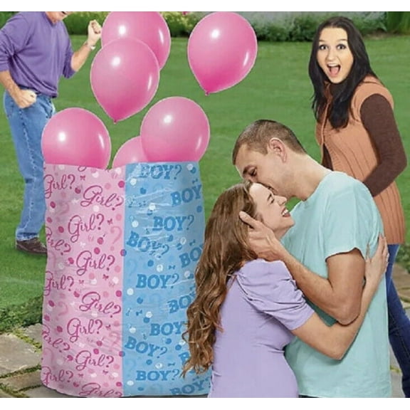 Anagram Baby Shower Gender Reveal 9-Piece Balloon Release Kit