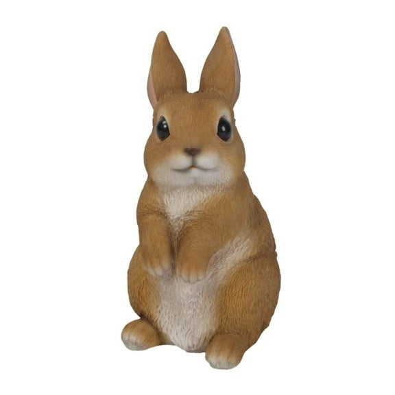 Hi-Line Gifts Standing Rabbit Outdoor Garden Statue - 6.25"