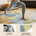 thumbnail image 4 of Blue and Yellow Floral Pattern Hot Yoga Mat Towel Non Slip for Hot Yoga - Quick-Drying Yoga Mat Cover with 4 Corner Pockets with Travel Bag - Hot Yoga Towel Non Slip 70"x26", 4 of 6