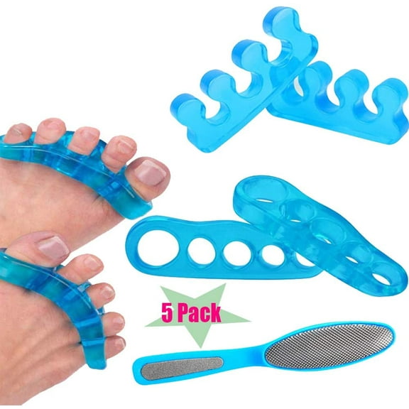 Skywee Gel Toe Separators, Gel Toe Stretcher for Foot Yoga, Bunion Correctors for Relaxing Toes, Bunion Relief, Hammer Toe