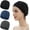 3pieces-black,dark Gray,navy, variant on 3 Pieces 100% Cotton Skull Caps Beanie for Men Women Lightweigt Night Cap Sleep Hats Breathable Helmet Liner