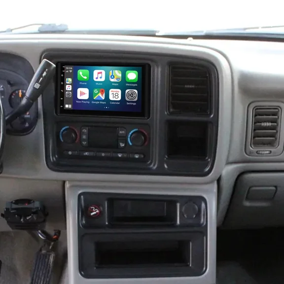 7in Android 13 Car Stereo Head Unit for Chevrolet Silverado Tahoe 2003-2006, for GMC Sierra 1500 2003-2006 Built-in Wireless CarPlay Android Auto GPS Navigation 4 64G