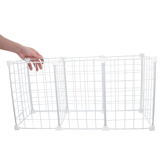 KALLORY White Adjustable Iron Wire Divider for Chest Freezer, Food Storage Organizer to Keep Freezer Neat and Tidy