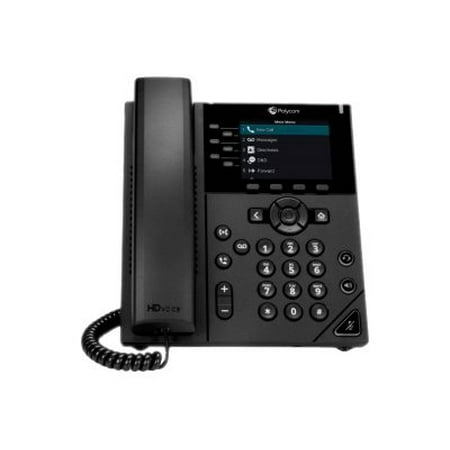 Poly VVX 350 Business IP Phone - VoIP phone - 3-way call capability - SIP, SDP - 6 (Best Voip Small Business Phone System)