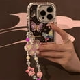 thumbnail image 1 of Three-dimensional Fairy Line Butterfly Mirror with Bracelet Mobile Phone Case, 1 of 5