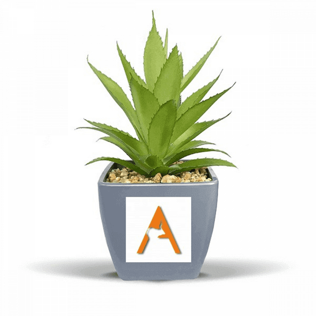 Antelope Horn Impact Herbe Faux Ananas Pot de Fleurs Vase Mini Décor