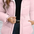 thumbnail image 4 of PFRNLF Womens Puffer Jacket Winter Full Zip Hooded Warm Jacket Thicken Quilted Winter Coats, 4 of 7