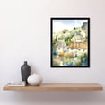 thumbnail image 2 of Thatched Roof Cottage House Village in Soft Pastel Colours Modern Watercolour Painting Art Print Framed Poster Wall Decor 12x16 inch, 2 of 5