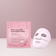 thumbnail image 1 of Pisexur Belleza Maquillaje Mascarilla de colágeno antiarrugas hidratante facial de colágeno, mascarilla hidratante en lámina, loción antiarrugas, parche calmante de 20 ml.para mujeres y hombres, 1 of 3