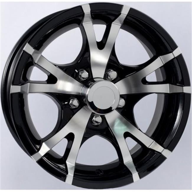 Americana AMW22649BM 15 x 6 VSpoke Aluminum Trailer Wheel Rim 5 Lug