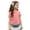 R501 Pink, variant on Children Girls Boys Tops Summer Sides Lace Up Bow Print Short Sleeves Crew Neck Fashion Casual Tee Yellow Size 3-4 Years