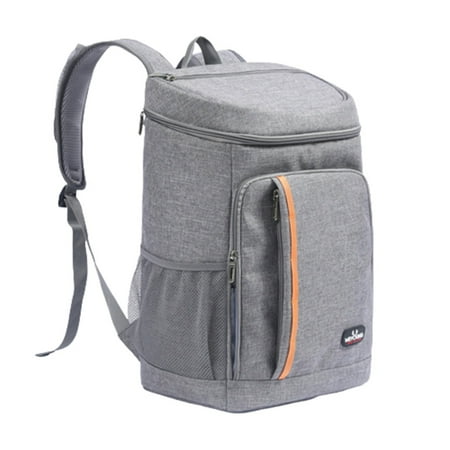 

Insulated Capacity College Backpacks Leak Proof Soft Cooler Bag for Beach Ice Chest Travel Camping New Gray Upgrade