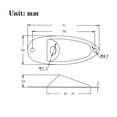 thumbnail image 2 of XIYANGJUAN - Conector de entrada para guitarra, cobre, color rojo, estilo barco, 1/4 pulgadas, con c, 2 of 7