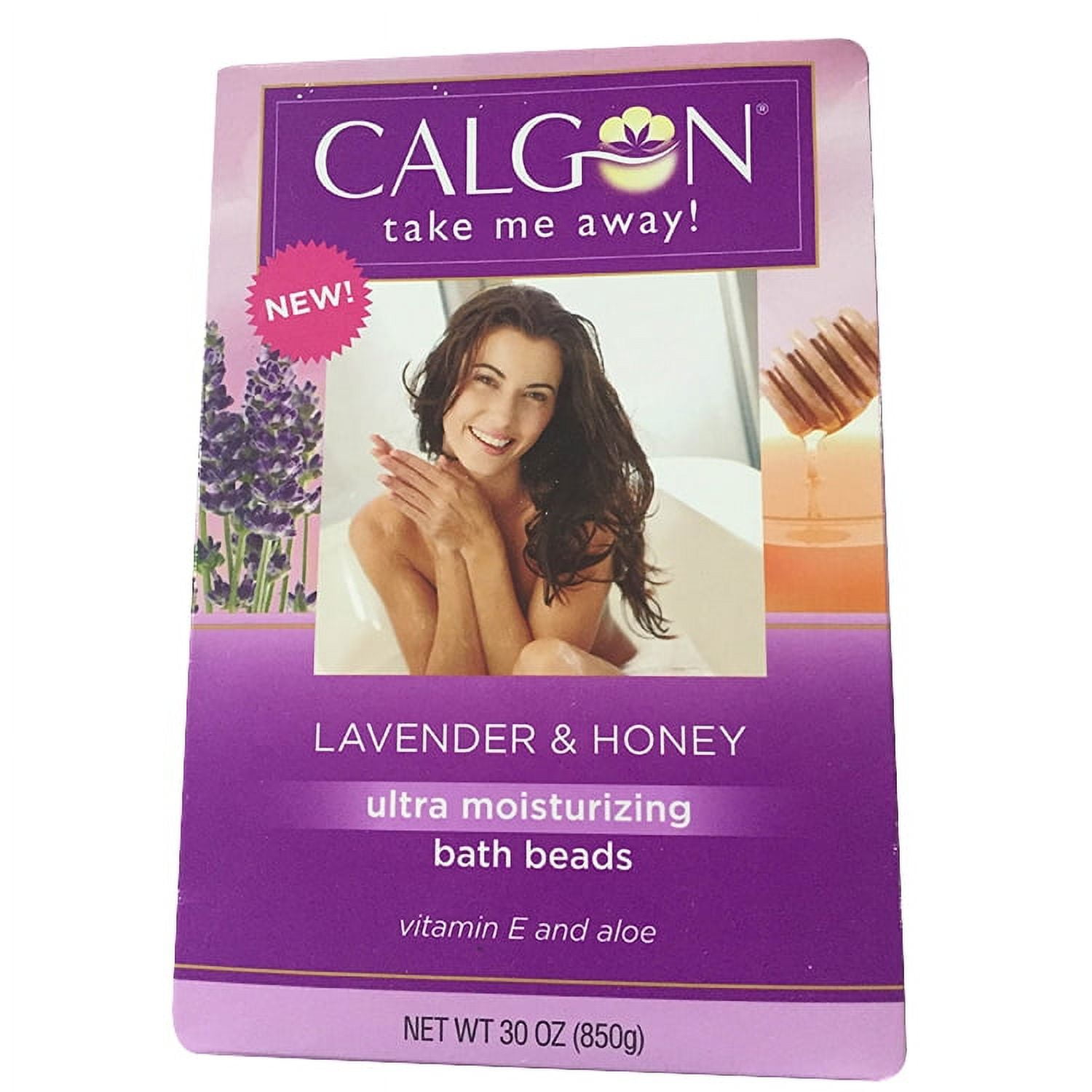 Calgon Ultra-Moisturizing Bath Beads Lavender & Honey30 oz  4 Pack