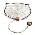 thumbnail image 1 of Cat Scratch Mat Interactive Cats Sleeping Mat with Ball for Carpet Couch Bed white, 1 of 9