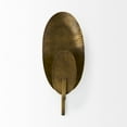 thumbnail image 2 of Mercana Clarence 7.0L X 5.3W X 17.0H Metal Hammered Gold Round Wall Sconce, 2 of 9